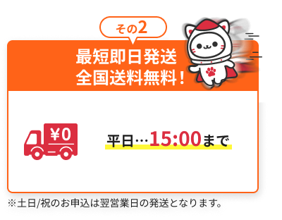 最短即日発送！全国送料無料！